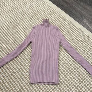 Lilac polo sweater from zara